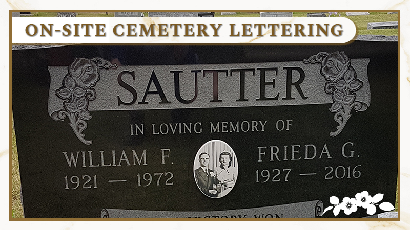 On-Site Cemetery Lettering